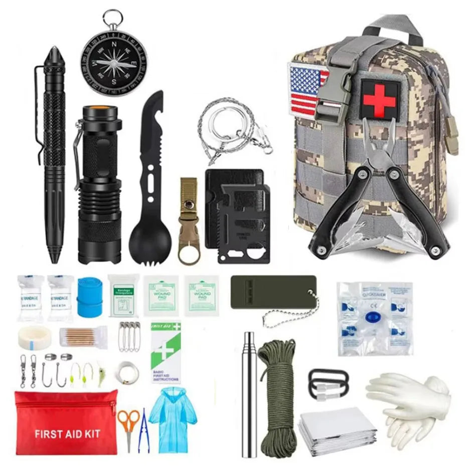 Survival First Aid Kit – Full Molle Emergency Trauma Bag for Camping & Hiking